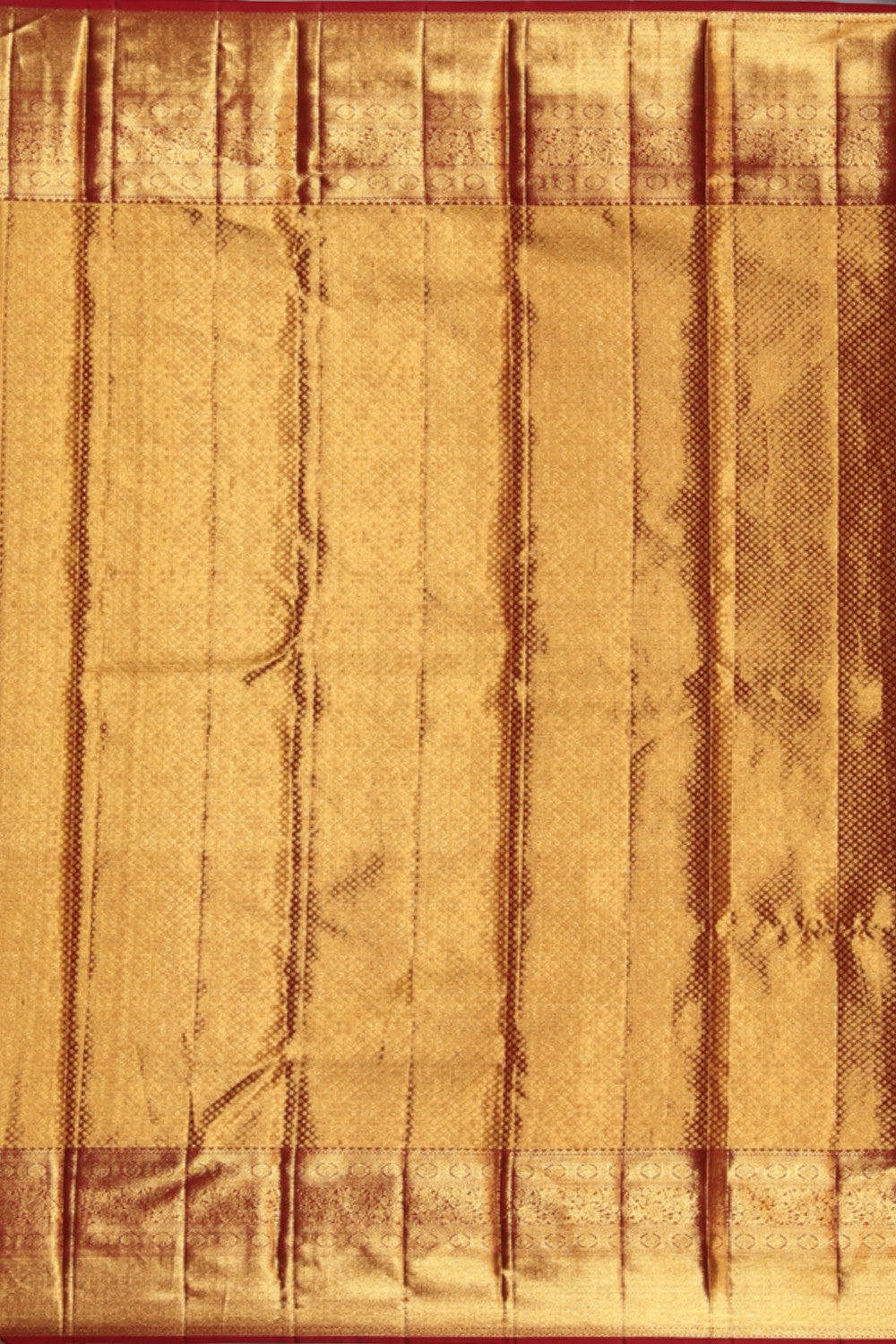 Image of Kanchipattu Brocade Gold Saree